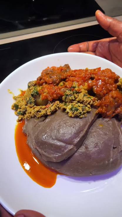Amala and soup