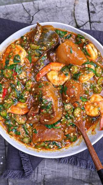 Okra soup
